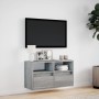 Wall-mounted TV stand with LED lights in Sonoma gray, 80x31x45 cm. by , TV Furniture - Ref: Foro24-852332, Price: 74,74 €, Di...