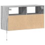 Wall-mounted TV stand with LED lights in Sonoma gray, 80x31x45 cm. by , TV Furniture - Ref: Foro24-852332, Price: 74,74 €, Di...