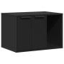 Mueble arenero de gatos madera ingeniería negro 60x40x40 cm de , Mobiliario para gatos - Ref: Foro24-857725, Precio: 65,00 €,...