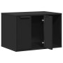 Mueble arenero de gatos madera ingeniería negro 60x40x40 cm de , Mobiliario para gatos - Ref: Foro24-857725, Precio: 65,00 €,...