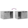 Mueble arenero para gatos madera gris hormigón 60x40x40 cm de , Mobiliario para gatos - Ref: Foro24-857727, Precio: 46,81 €, ...