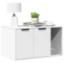 Mueble arenero para gatos madera ingeniería blanco 80x50x45 cm de , Mobiliario para gatos - Ref: Foro24-857733, Precio: 87,75...