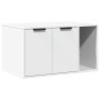 Mueble arenero para gatos madera ingeniería blanco 80x50x45 cm de , Mobiliario para gatos - Ref: Foro24-857733, Precio: 87,75...