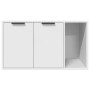 Mueble arenero para gatos madera ingeniería blanco 80x50x45 cm de , Mobiliario para gatos - Ref: Foro24-857733, Precio: 87,75...