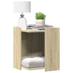 Comprar Mueble arenero para gatos madera roble