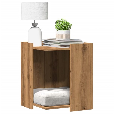 Mueble arenero para gatos madera roble artisian 42x42x51 cm de , Mobiliario para gatos - Ref: Foro24-857750, Precio: 42,27 €,...