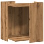 Cat litter box furniture made of oak wood, artisanal, 42x42x51 cm. by , Cat furniture - Ref: Foro24-857750, Price: 42,27 €, D...