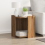 Cat litter box furniture made of oak wood, artisanal, 42x42x51 cm. by , Cat furniture - Ref: Foro24-857750, Price: 42,27 €, D...