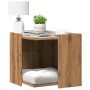 Wooden oak artisan cat litter box furniture 53x53x51 cm by , Cat furniture - Ref: Foro24-857759, Price: 54,32 €, Discount: %