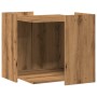 Wooden oak artisan cat litter box furniture 53x53x51 cm by , Cat furniture - Ref: Foro24-857759, Price: 54,32 €, Discount: %