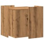 Wooden oak artisan cat litter box furniture 53x53x51 cm by , Cat furniture - Ref: Foro24-857759, Price: 54,32 €, Discount: %