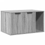 Cat litter box furniture in Sonoma gray wood 80x50x45 cm by , Cat furniture - Ref: Foro24-857738, Price: 68,03 €, Discount: %