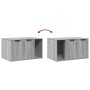 Cat litter box furniture in Sonoma gray wood 80x50x45 cm by , Cat furniture - Ref: Foro24-857738, Price: 68,03 €, Discount: %