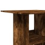 High bar table with smoked oak wood storage 60x60x102 cm by , Kitchen and dining tables - Ref: Foro24-854332, Price: 62,04 €,...