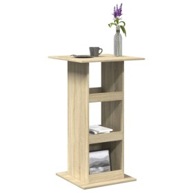 Hoher Bartisch mit Eichenholz-Sonoma-Finish und Stauraum, 60x60x102 cm. von , Küchen- und Esstische - Ref: Foro24-854330, Pre...