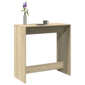 Hoher Barhockertisch aus Sonoma-Eichen-Ingenieurholz 102x50x103,5 cm. von , Küchen- und Esstische - Ref: Foro24-854429, Preis...