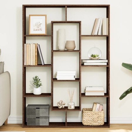 Engineered wood brown oak bookshelf 102x29x143 cm by , Bookcases and shelves - Ref: Foro24-3310304, Price: 108,42 €, Discount: %