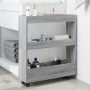 Narrow storage cart 3 levels gray Sonoma wood by , Kitchen and dining carts - Ref: Foro24-855246, Price: 48,92 €, Discount: %