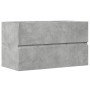 Armario pared baño madera ingeniería gris hormigón 80x38,5x45cm de , Muebles de baño - Ref: Foro24-856245, Precio: 55,61 €, D...