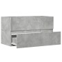 Armario pared baño madera ingeniería gris hormigón 80x38,5x45cm de , Muebles de baño - Ref: Foro24-856245, Precio: 55,61 €, D...