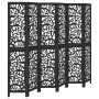 6-panel solid Paulownia wood room divider screen in black. by , Room dividers - Ref: Foro24-358763, Price: 167,03 €, Discount: %