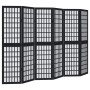 6-panel solid Paulownia wood room divider screen in black. by , Room dividers - Ref: Foro24-358777, Price: 147,52 €, Discount: %