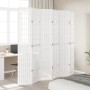 6-panel solid Paulownia wood white room divider by , Room dividers - Ref: Foro24-358796, Price: 179,50 €, Discount: %