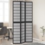 Three-panel solid Paulownia wood room divider screen in black. by , Room dividers - Ref: Foro24-358768, Price: 95,78 €, Disco...