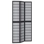 Three-panel solid Paulownia wood room divider screen in black. by , Room dividers - Ref: Foro24-358768, Price: 95,78 €, Disco...