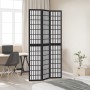 Three-panel solid Paulownia wood room divider screen in black. by , Room dividers - Ref: Foro24-358768, Price: 95,78 €, Disco...