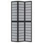 Three-panel solid Paulownia wood room divider screen in black. by , Room dividers - Ref: Foro24-358768, Price: 95,78 €, Disco...