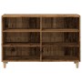 Wooden sideboard with aged wood engineering 103.5x35x70 cm by , Lockers and storage cabinets - Ref: Foro24-856450, Price: 88,...