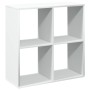 White engineering wooden divider bookshelf 69.5x29x69.5 cm by , Bookcases and shelves - Ref: Foro24-858003, Price: 53,47 €, D...