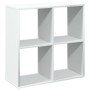 Librería divisora madera ingeniería blanca 69,5x29x69,5 cm de , Librerías y estanterías - Ref: Foro24-858003, Precio: 53,47 €...