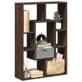 Engineered wood brown oak bookshelf 63x20x90 cm by , Bookcases and shelves - Ref: Foro24-858144, Price: 53,70 €, Discount: %