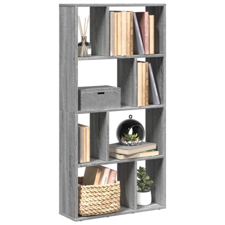 Ingenieurholzregal in Sonoma-Grau 60x20x120 cm von , Bücherregale und Regale - Ref: Foro24-858152, Preis: 61,41 €, Rabatt: %