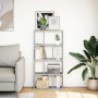 Engineered wood bookshelf in Sonoma grey, 60x20x120 cm. by , Bookcases and shelves - Ref: Foro24-858152, Price: 66,80 €, Disc...