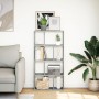 Engineered wood shelf in gray concrete 60x20x120 cm by , Bookcases and shelves - Ref: Foro24-858150, Price: 65,06 €, Discount: %