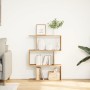 Divider bookcase 3 levels oak wood artisan 70x24x97 cm by , Bookcases and shelves - Ref: Foro24-858119, Price: 50,07 €, Disco...