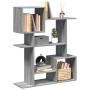 Wooden gray Sonoma engineering divider bookcase 92x29x112 cm by , Bookcases and shelves - Ref: Foro24-858125, Price: 77,48 €,...