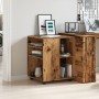 Engineered wood aged cabinet with wheels 60x53x72 cm by , Lockers and storage cabinets - Ref: Foro24-856658, Price: 87,12 €, ...