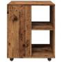 Engineered wood aged cabinet with wheels 60x53x72 cm by , Lockers and storage cabinets - Ref: Foro24-856658, Price: 87,12 €, ...