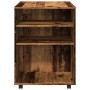 Engineered wood aged cabinet with wheels 60x53x72 cm by , Lockers and storage cabinets - Ref: Foro24-856658, Price: 87,12 €, ...