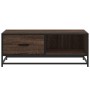 Engineered wood and metal brown coffee table 90x57x35 cm by , Coffee table - Ref: Foro24-848758, Price: 101,60 €, Discount: %