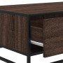 Mesa de centro madera ingeniería metal marrón 90x57x35 cm de , Mesas de centro - Ref: Foro24-848758, Precio: 101,60 €, Descue...