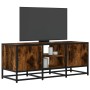 TV-Möbel aus Metall und Holz, Eichen-Ingenieurholz, 100x35x41 cm. von , TV-Möbel - Ref: Foro24-848836, Preis: 91,31 €, Rabatt: %