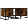 Mueble TV metal y madera ingeniería roble ahumado 100x35x41 cm de , Muebles TV - Ref: Foro24-848836, Precio: 91,31 €, Descuen...