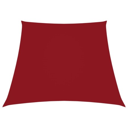 Toldo de vela trapezoidal de tela oxford rojo 2/4x3 m de vidaXL, Sombrillas - Ref: Foro24-135681, Precio: 28,18 €, Descuento: %