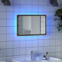 Bathroom mirror with LED light oak artisan 60x8.5x38 cm by , bathroom vanities - Ref: Foro24-856266, Price: 54,70 €, Discount: %