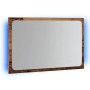 Bathroom mirror with LED light oak artisan 60x8.5x38 cm by , bathroom vanities - Ref: Foro24-856266, Price: 54,70 €, Discount: %